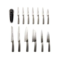 Schmidt Brothers ® White Shiplap 15-Piece Knife Block Set