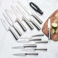 Schmidt Brothers ® White Shiplap 15-Piece Knife Block Set