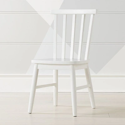 Set of Shore White Wood Kids Play Chair