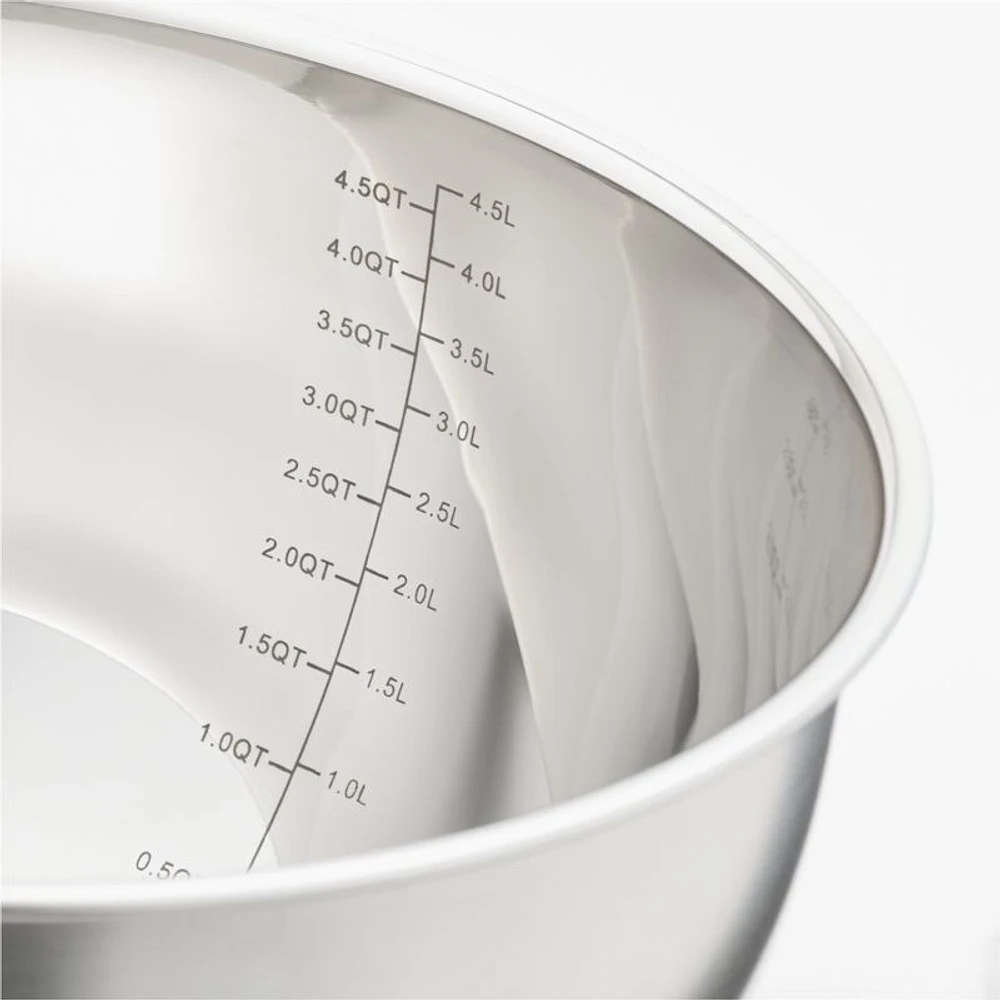 Silicone Grip Stainless Steel Mixing Bowls with Lids, Set of 3