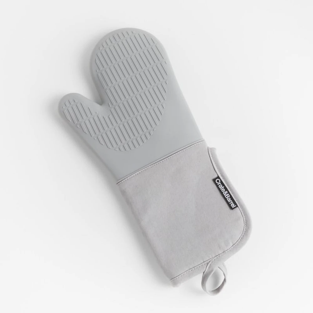 Silicone Grey Oven Mitt