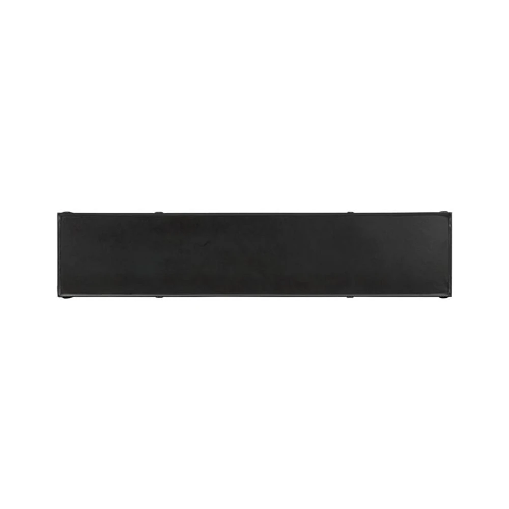 Silviano 84" Rectangular Black Iron and Steel Console Table