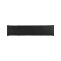 Silviano 84" Rectangular Black Iron and Steel Console Table
