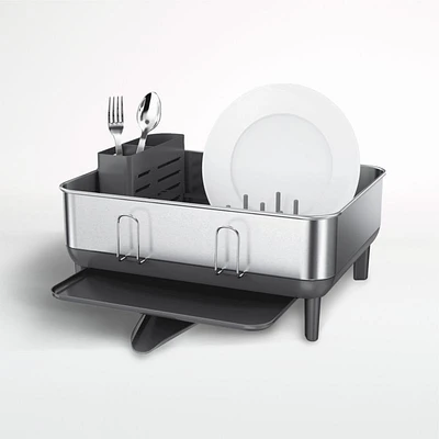 simplehuman ® Grey Compact Steel Frame Dishrack