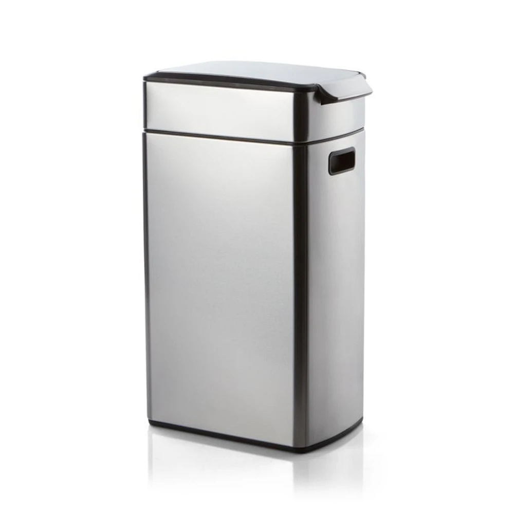 Simplehuman 40 Liter Slim Touch Bar Trash Can, Brushed Stainless Steel