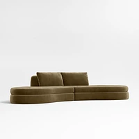 Sinuous -Piece Double Chaise Sectional Sofa by Athena Calderone