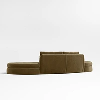 Sinuous -Piece Double Chaise Sectional Sofa by Athena Calderone