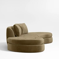 Sinuous -Piece Double Chaise Sectional Sofa by Athena Calderone