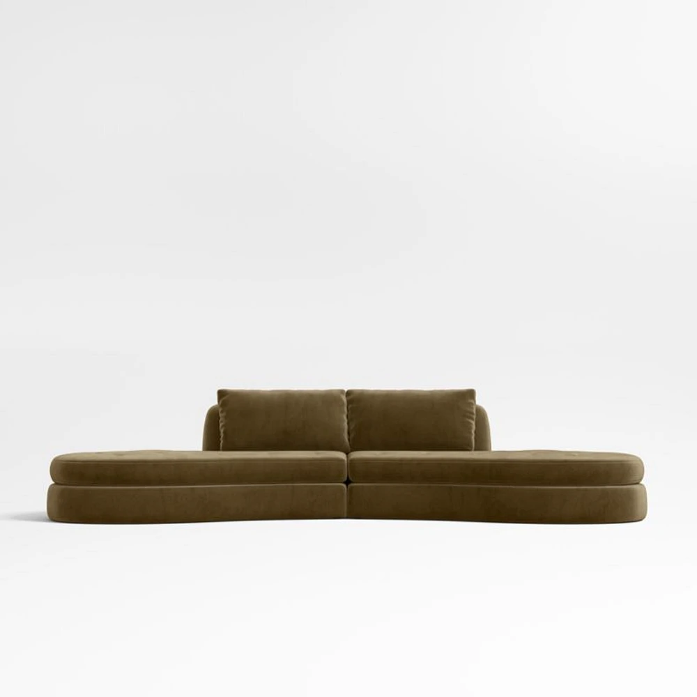 Sinuous -Piece Double Chaise Sectional Sofa by Athena Calderone