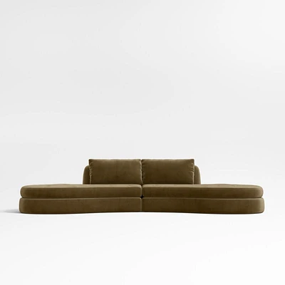 Sinuous -Piece Double Chaise Sectional Sofa by Athena Calderone