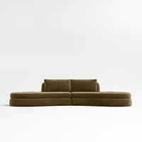 Sinuous -Piece Double Chaise Sectional Sofa by Athena Calderone
