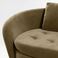 Sinuous -Piece Chaise Sectional Sofa by Athena Calderone