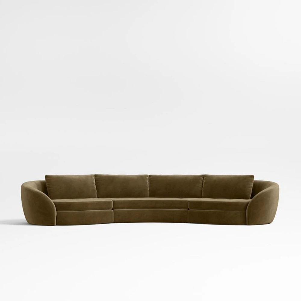 Sinuous 3-Piece Sectional Sofa by Athena Calderone