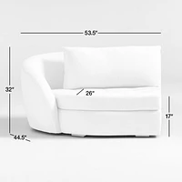 Sinuous Left Arm Chair by Athena Calderone