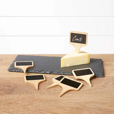 Slate Cheese Board and Cheese Markers Set