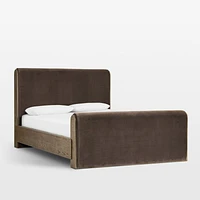 Sloane Cocoa Brown Upholstered  King Bed