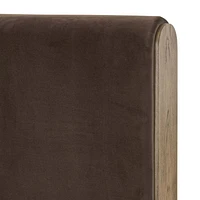 Sloane Cocoa Brown Upholstered  King Bed