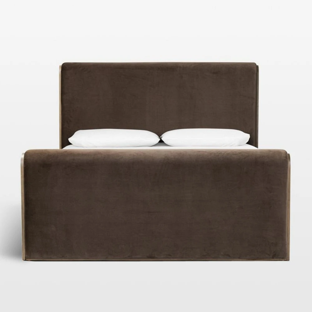 Sloane Cocoa Brown Upholstered King Bed