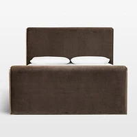 Sloane Cocoa Brown Upholstered  King Bed