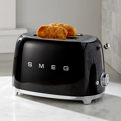 SMEG Black 2-Slice Toaster