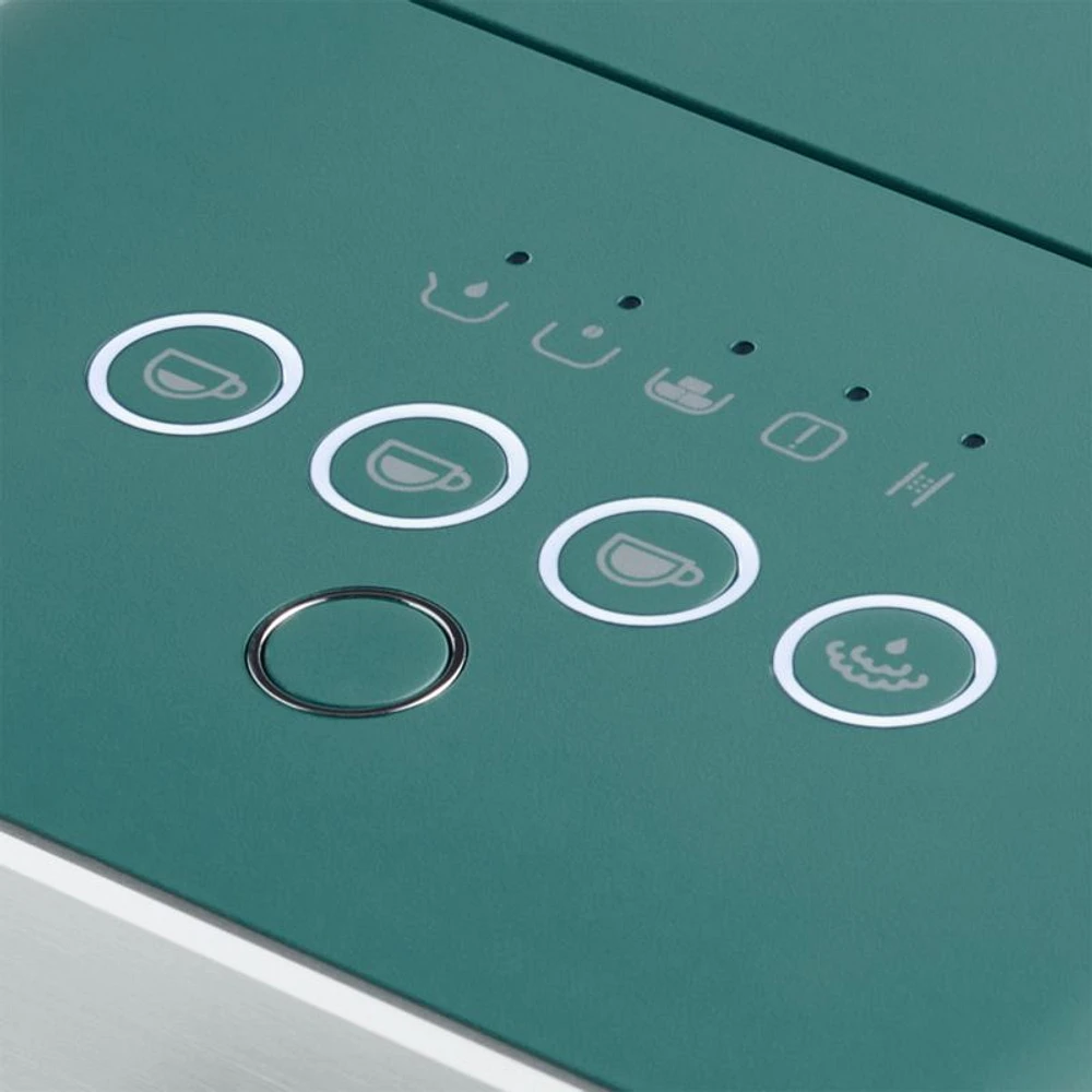 SMEG Matte Jade Green Automatic Coffee and Espresso Machine with Milk Frother