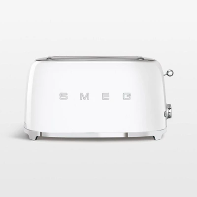 SMEG White Long-Slot Toaster