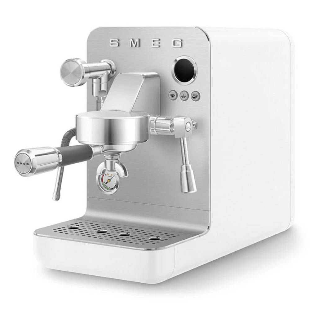 SMEG Semi-Professional Espresso Machine in Matte White