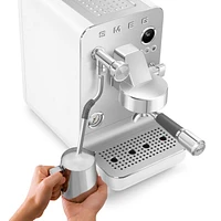 SMEG Semi-Professional Espresso Machine in Matte White