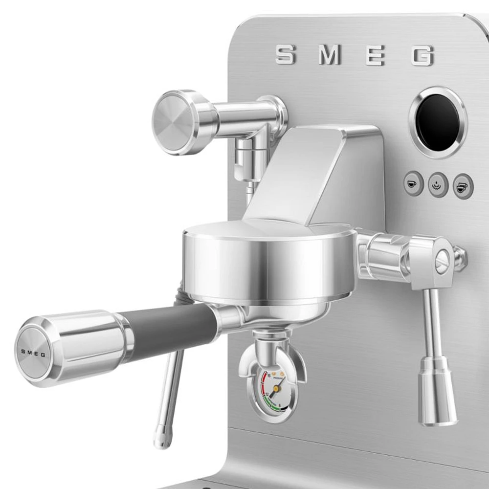 SMEG Semi-Professional Espresso Machine in Matte White