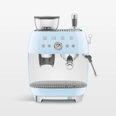 SMEG Pastel Semi-Automatic Coffee and Espresso Machine with Milk Frother