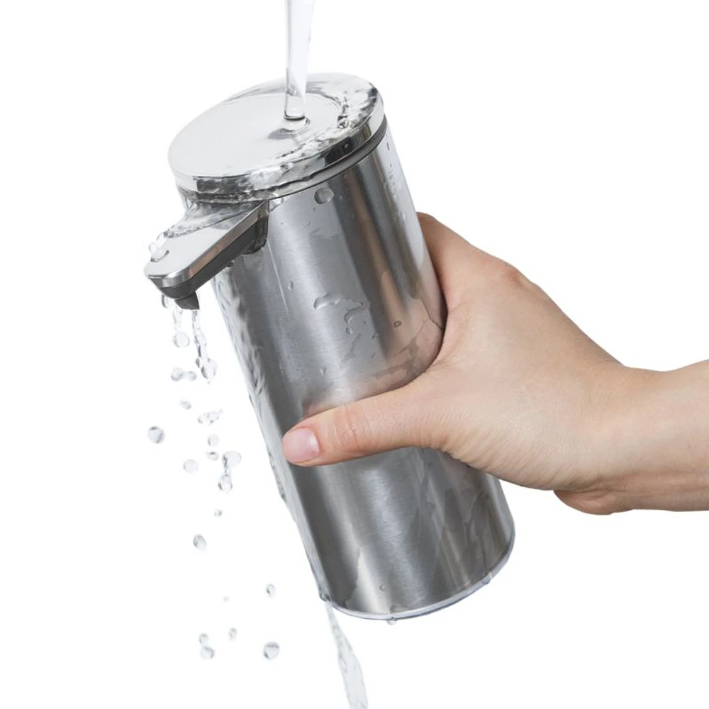 simplehuman ® Brushed Steel Rechargeable Sensor Pump 9-oz. Liquid Soap Dispenser