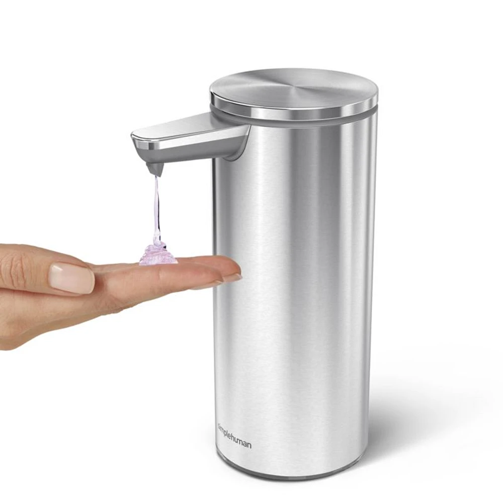 simplehuman ® Brushed Steel Rechargeable Sensor Pump 9-oz. Liquid Soap Dispenser