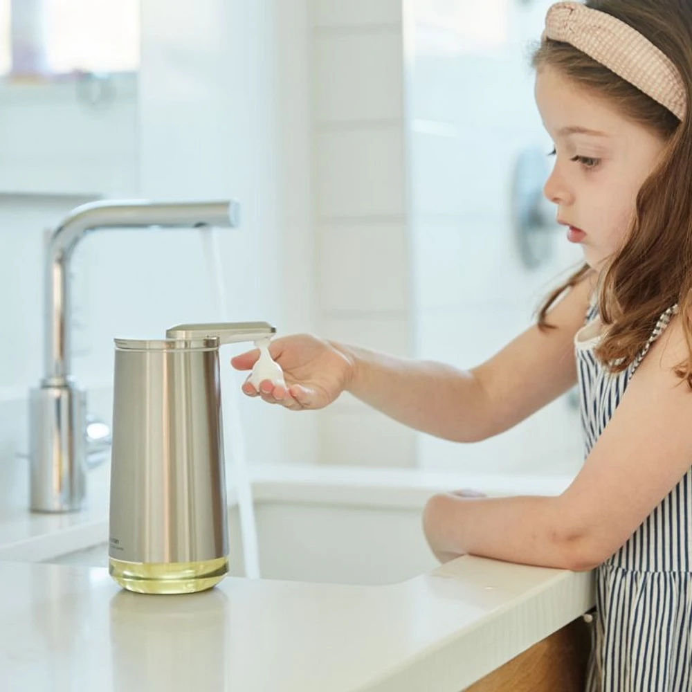 simplehuman ® Brushed Stainless Steel Foam Sensor Soap Pump