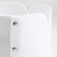 Aw Snap White Felt Cube Storage Bin