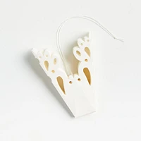 Snow Day Lace Snowflake Christmas Tree Ornaments, Set of 12