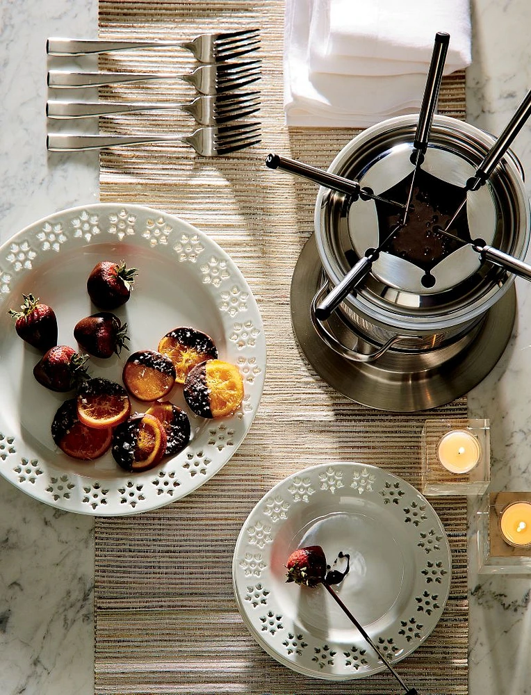 Swissmar Arosa 11-Piece Stainless Steel Fondue Set