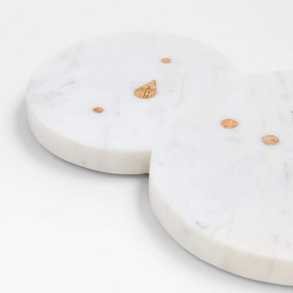 Snowman Marble Trivet