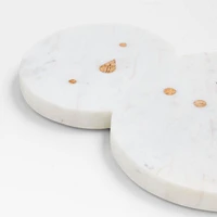 Snowman Marble Trivet
