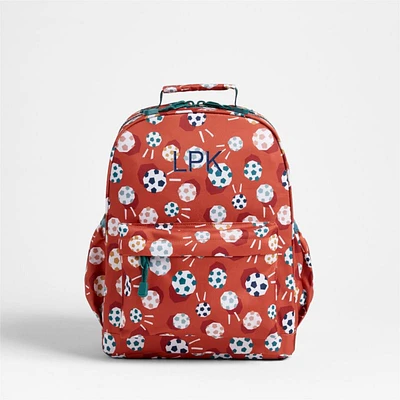 Soccer Print Medium Kids Backpack with Side Pockets