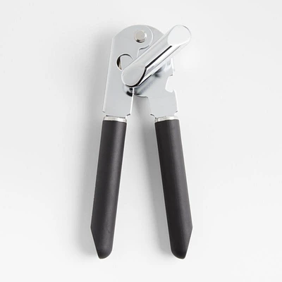 Crate & Barrel Black Soft-Touch Can Opener