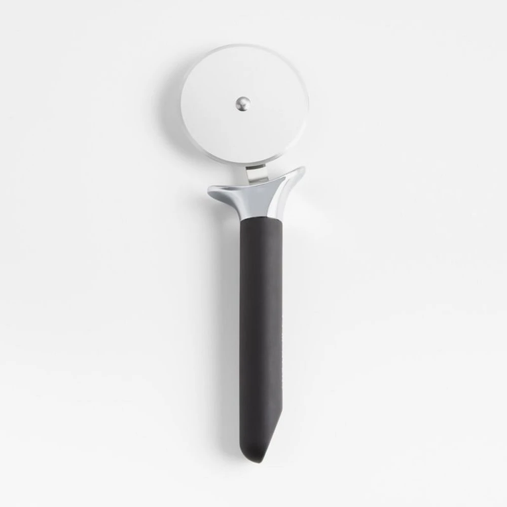 Crate & Barrel Black Soft-Touch Pizza Wheel
