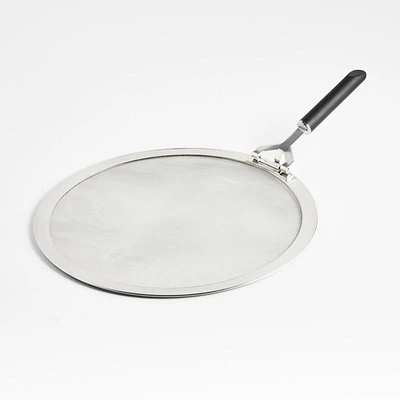 Crate & Barrel Black Soft-Touch Splatter Guard