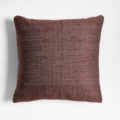 Chestnut Red 20x20 Soft Textured Indoor/Outdoor Throw Pillow