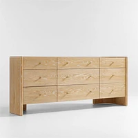 Soleri Cerused Natural Oak Wood 9-Drawer Dresser