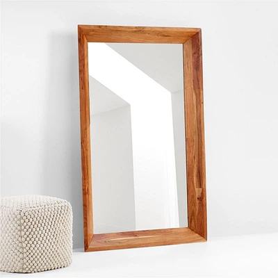 Solomon Acacia Wood Floor Mirror