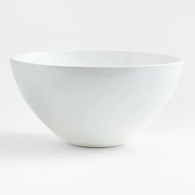 Sorrento 16" White Ceramic Serving Bowl