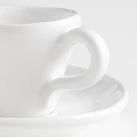 Sorrento 2.36-oz. White Espresso Cup and Saucer