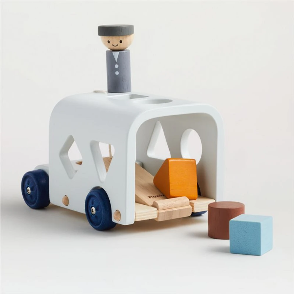 Plan Toys Wooden Bus Baby Sorting Toy