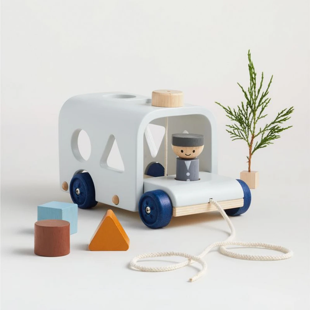 Plan Toys Wooden Bus Baby Sorting Toy