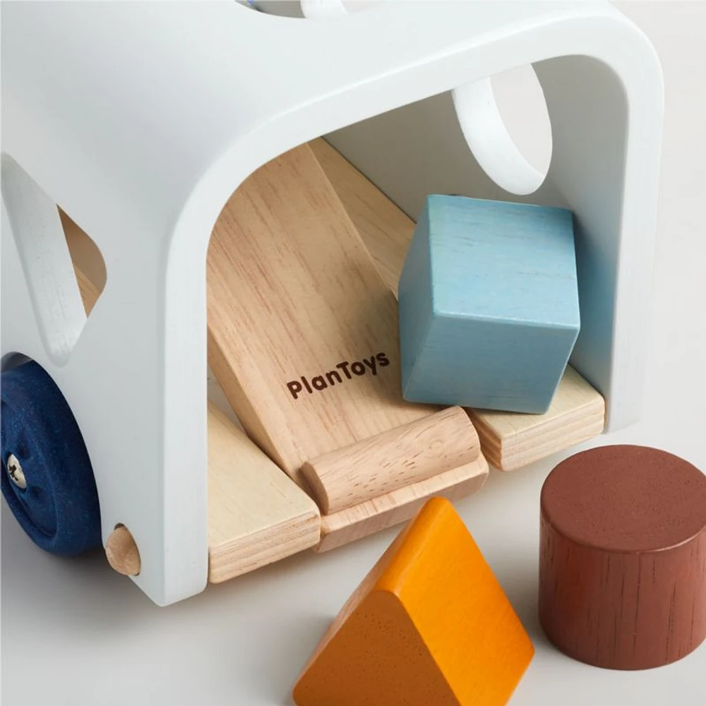 Plan Toys Wooden Bus Baby Sorting Toy